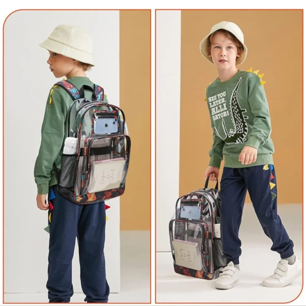 AUOBAG Transparent Multicolor Backpack - Picture 2 of 6